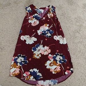 *BOGO * Maroon floral dress/tunic